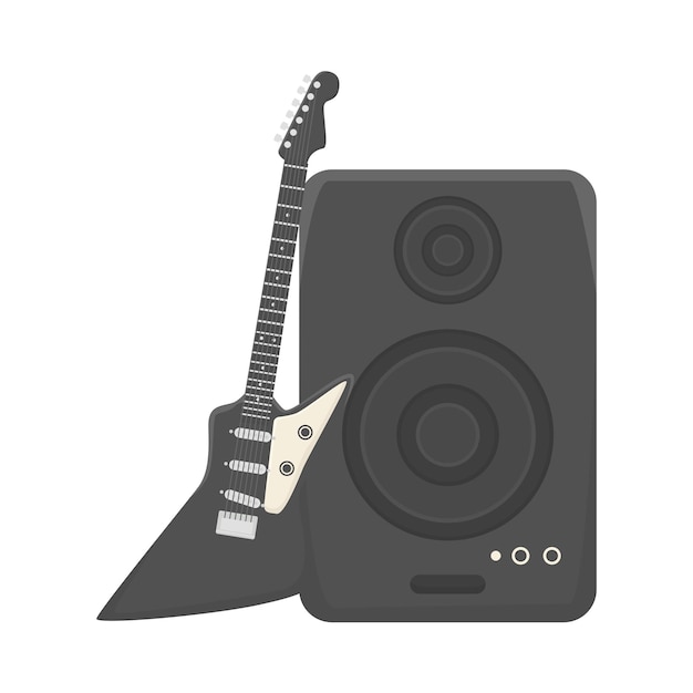 Illustration of guitar