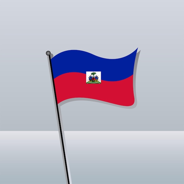 Illustration of Haiti flag Template