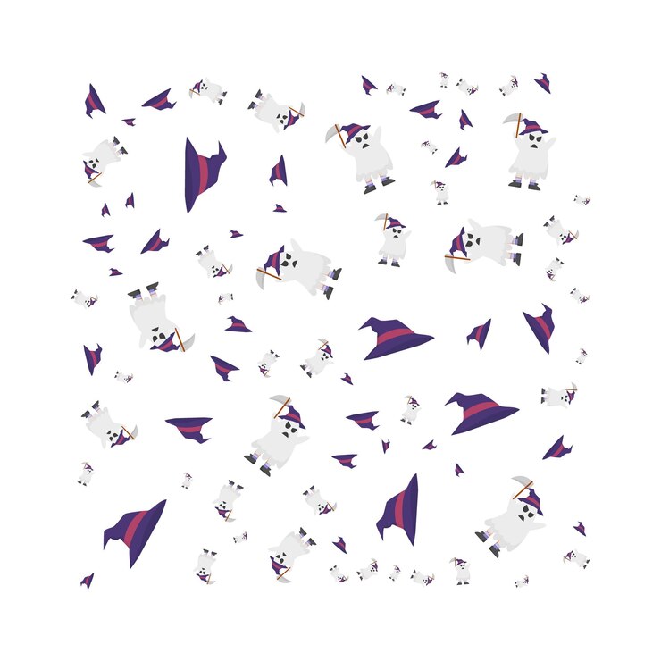 Vector illustration of halloween pattern