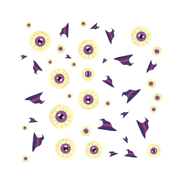 Illustration of halloween pattern