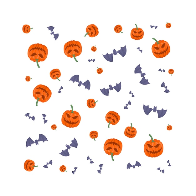 Illustration of halloween pattern