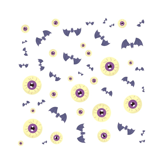 Illustration of halloween pattern