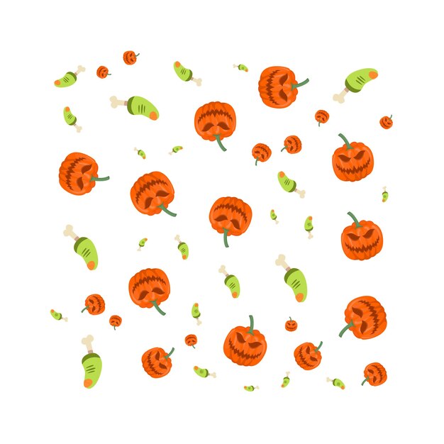 Illustration of halloween pattern