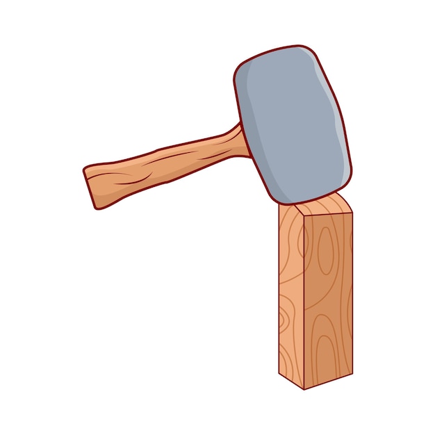 Vector illustration of hammer