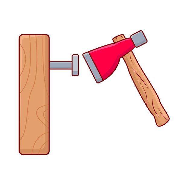 Vector illustration of hammer