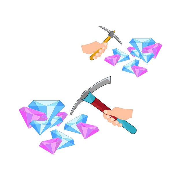 Vector illustration of hammer