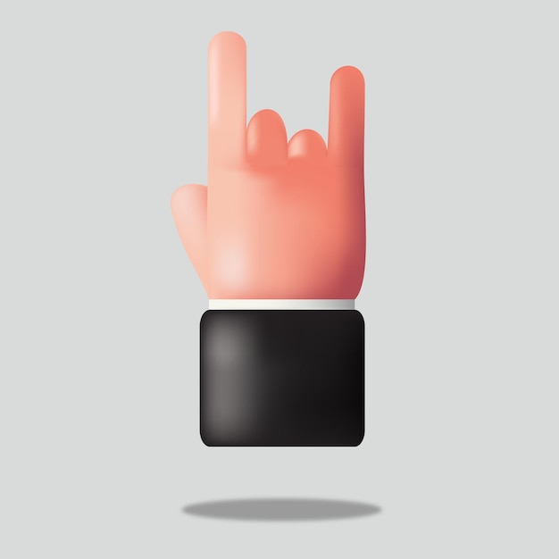 Illustration of hand gesture