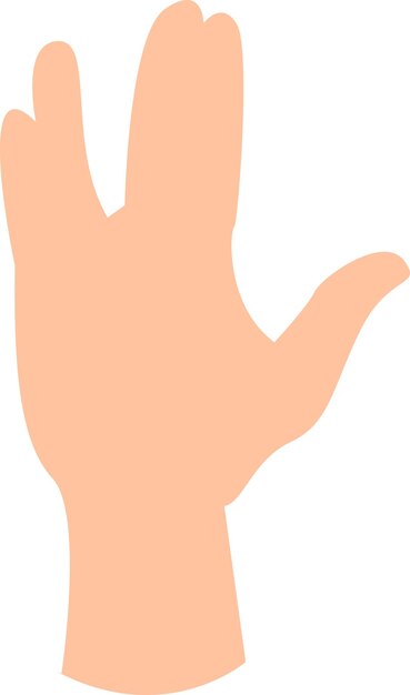 Vector illustration of hand