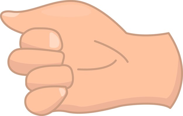 Vector illustration of hand