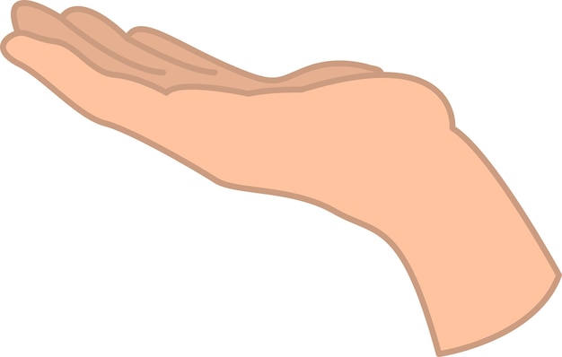 Vector illustration of hand