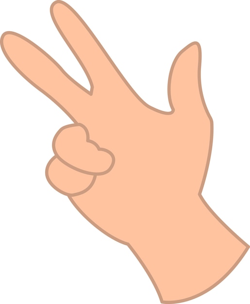 Vector illustration of hand