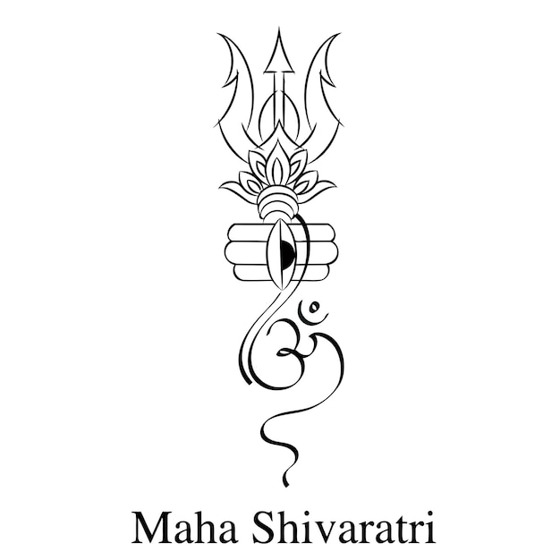 illustration Of Happy Maha Shivaratri Hindu Festival Celebrate Of Shiva Lord in hindi