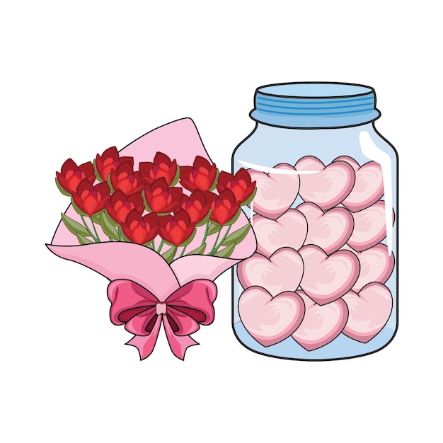 Illustration of happy valentine