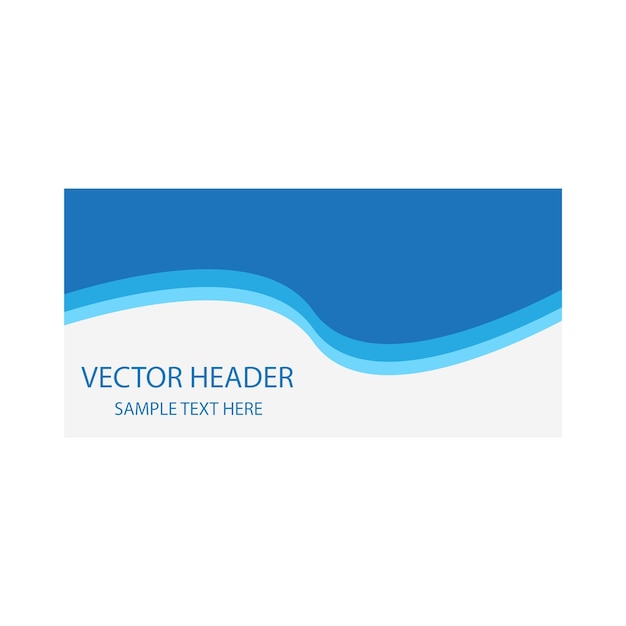 Vector illustration of header