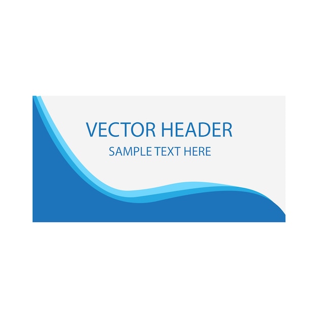 Vector illustration of header