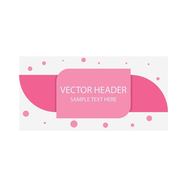 Vector illustration of header