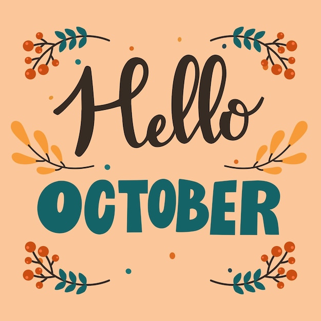 illustration hello autumn
