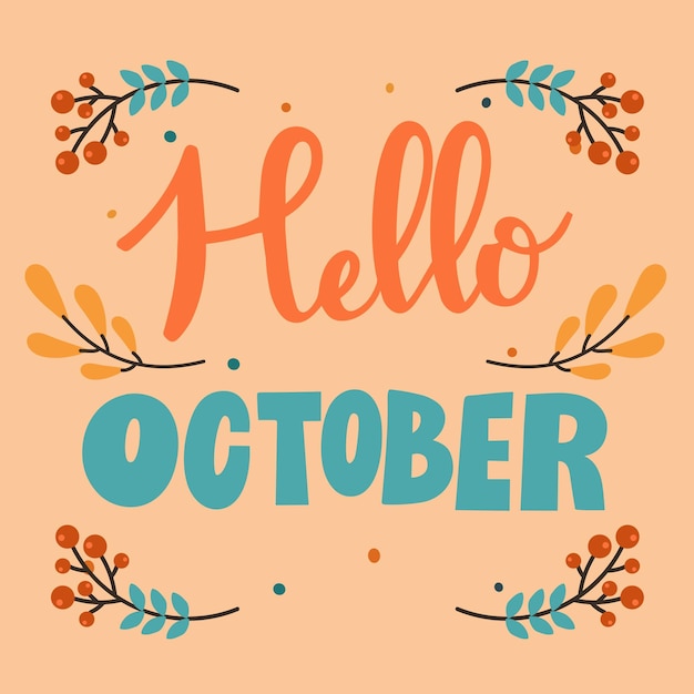 illustration hello autumn
