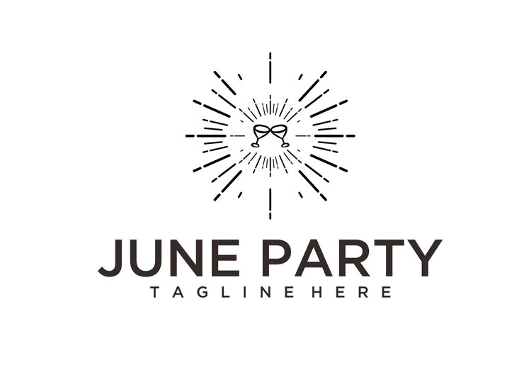 Вектор иллюстрация hello june векторный шаблон дизайн для баннерных поздравительных открыток или печати