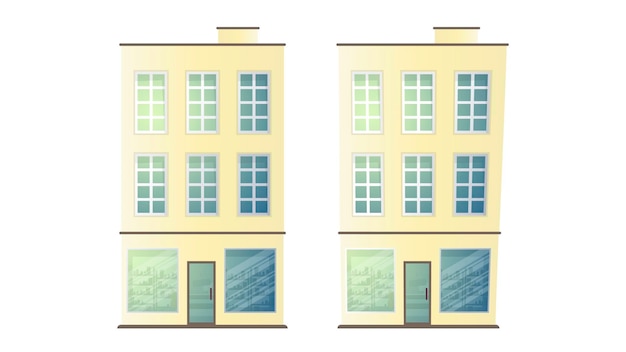   illustration of high-rise buildings. Buildings for the design of the city. 