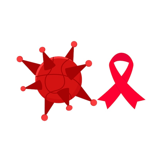 Vector illustration of hiv