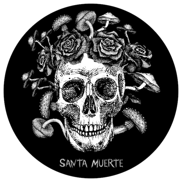 Illustration for the holiday of Santa Muerte 2