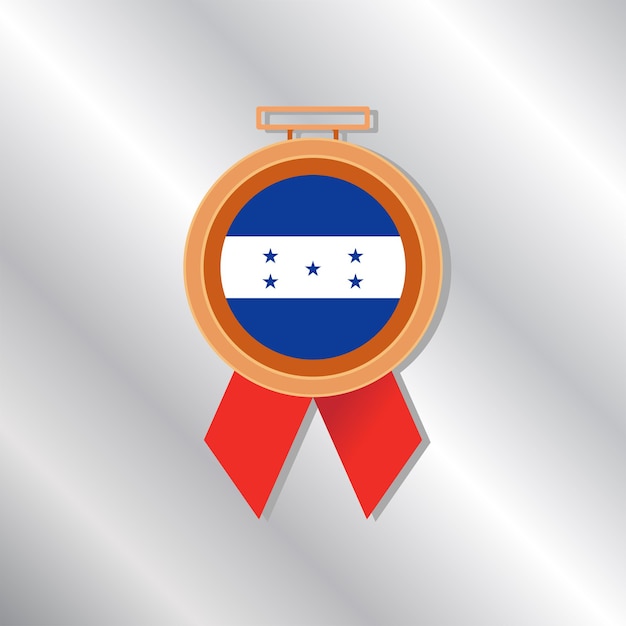 Illustration of Honduras flag Template