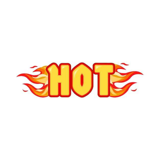 Vector illustration of hot