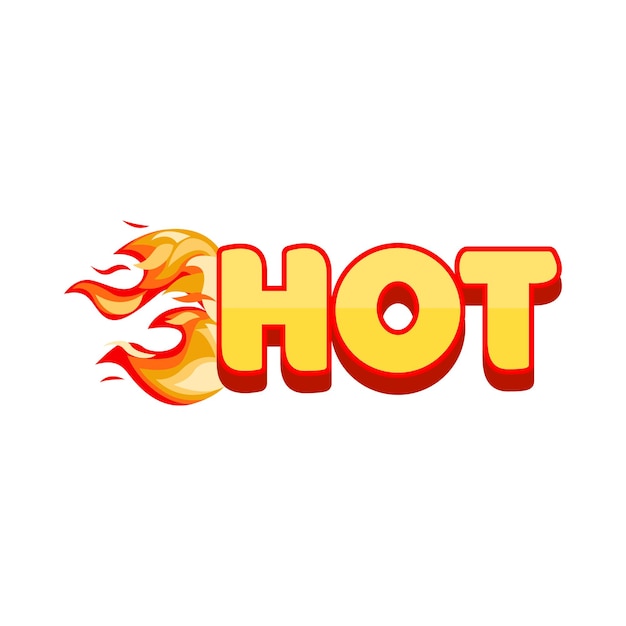 Vector illustration of hot