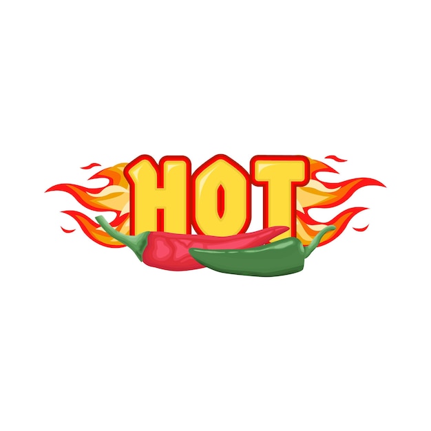 Vector illustration of hot