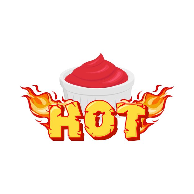 Vector illustration of hot