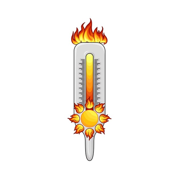 Vector illustration of hot
