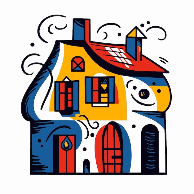 Vector illustration of a house