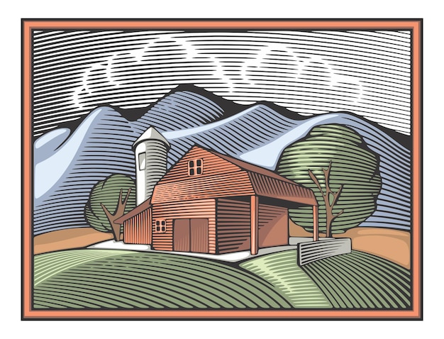 Vector illustration of a house