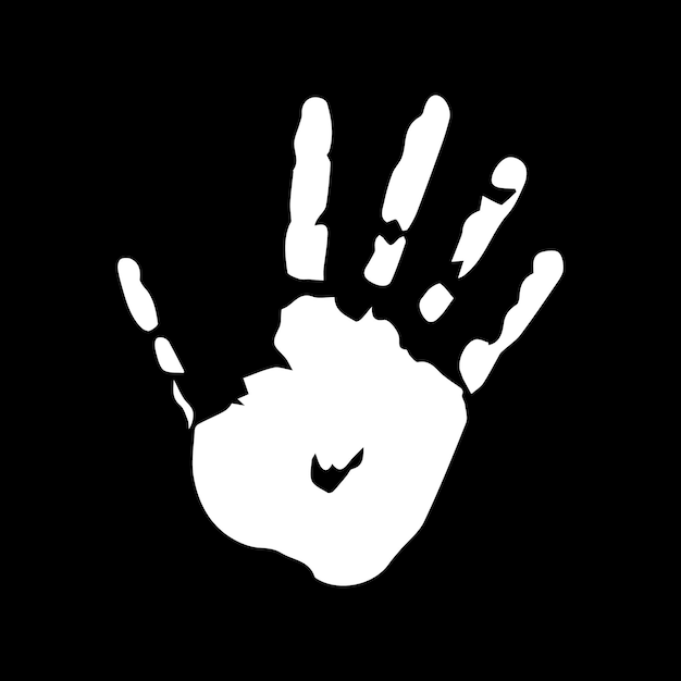 Illustration of human handprint