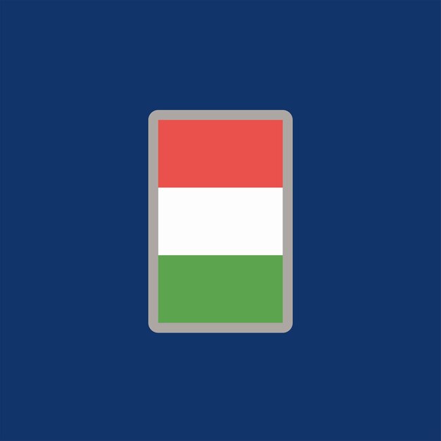 Illustration of hungary flag template