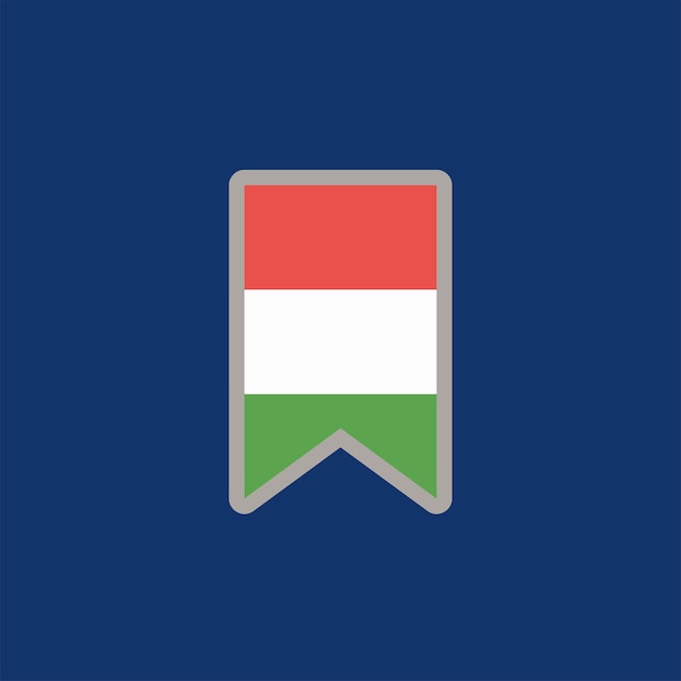 Vector illustration of hungary flag template