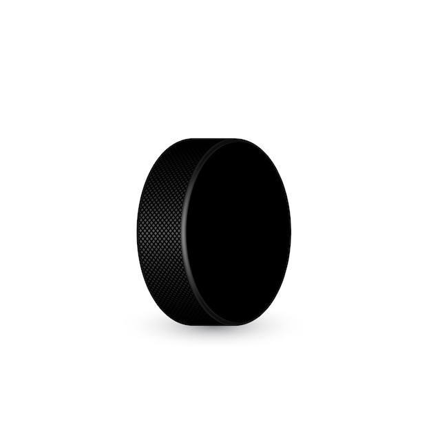 illustration of ice hockey puck on white background