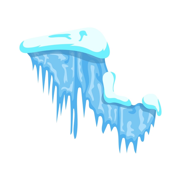 Vector illustration of icicles