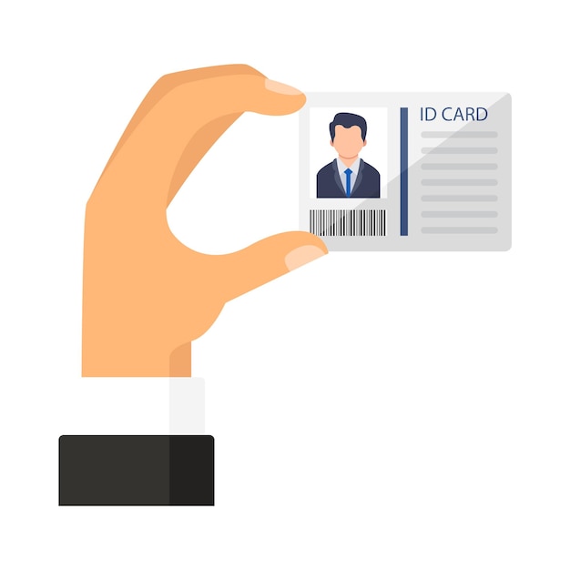 Illustration of id card