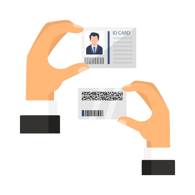 Illustration of id card