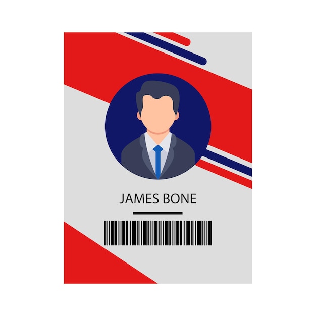 Illustration of id card