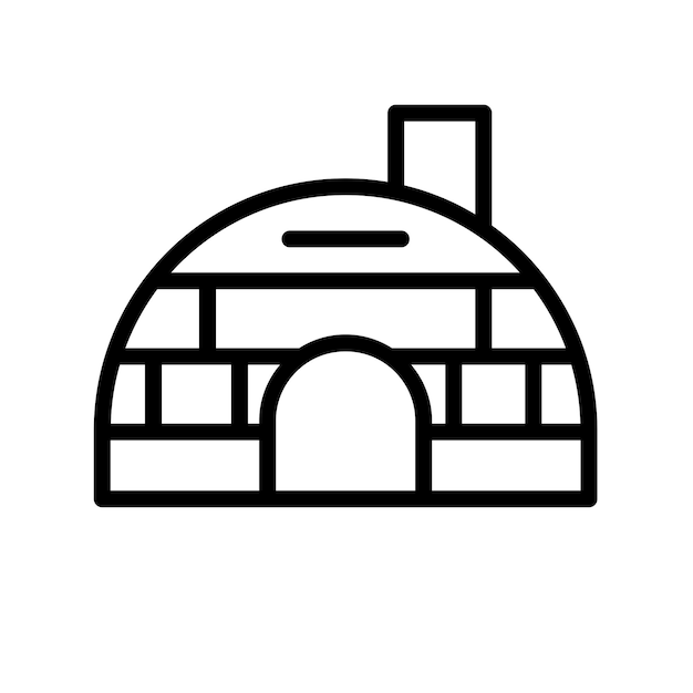 Vector illustration of igloo