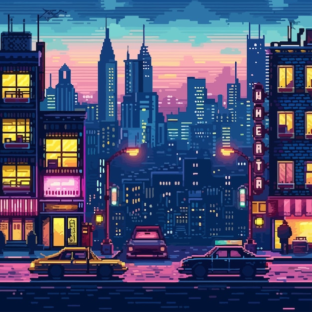 Illustration_in_retro_style_of_city_pixel_background