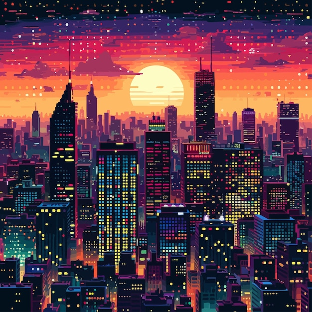 Illustration_in_retro_style_of_city_pixel_background