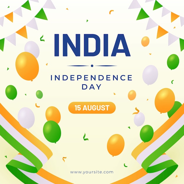 illustration for india independence day celebration