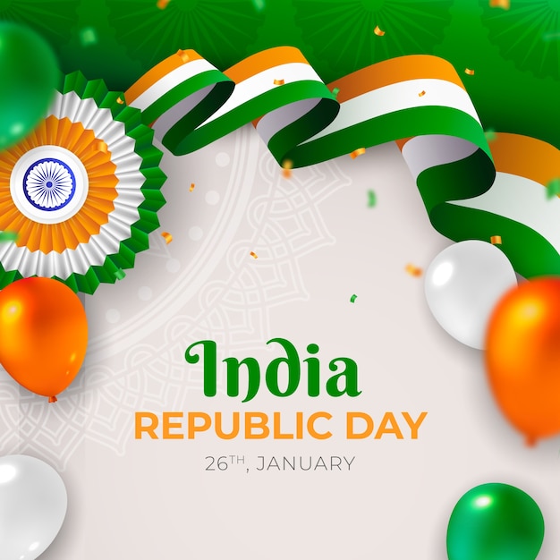 Vector illustration for india republic day celebration