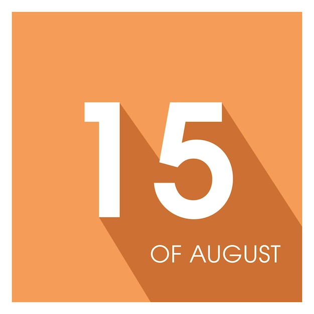 8月15日のインド独立記念日のイラスト