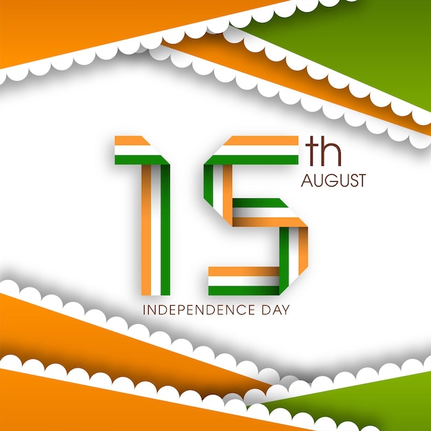 Vector illustration of indian independence day 15 august