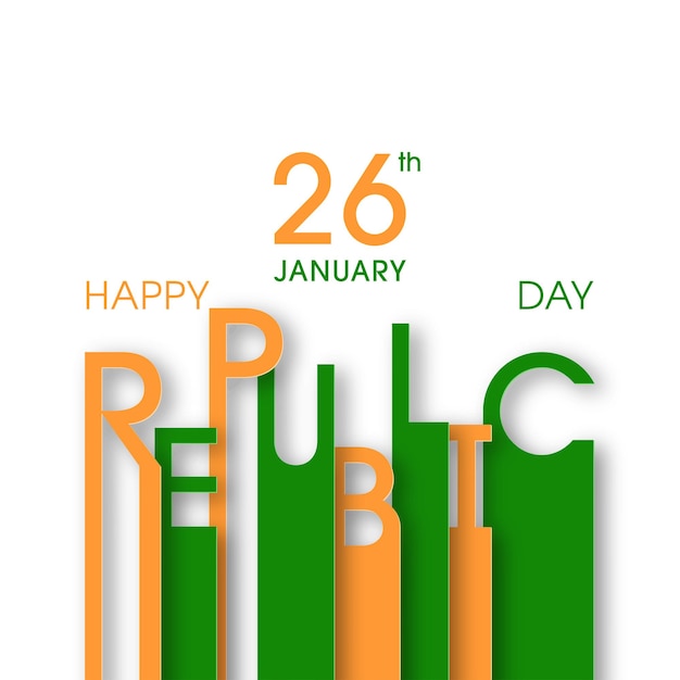 Vector illustration of indian republic day 26th january